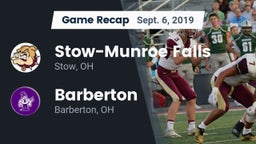 Recap: Stow-Munroe Falls  vs. Barberton  2019