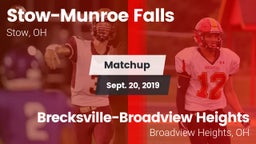 Matchup: Stow-Munroe Falls vs. Brecksville-Broadview Heights  2019