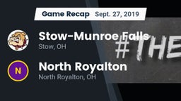 Recap: Stow-Munroe Falls  vs. North Royalton  2019