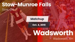 Matchup: Stow-Munroe Falls vs. Wadsworth  2019