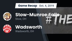 Recap: Stow-Munroe Falls  vs. Wadsworth  2019