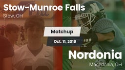 Matchup: Stow-Munroe Falls vs. Nordonia  2019