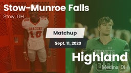 Matchup: Stow-Munroe Falls vs. Highland  2020