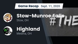 Recap: Stow-Munroe Falls  vs. Highland  2020