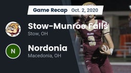 Recap: Stow-Munroe Falls  vs. Nordonia  2020