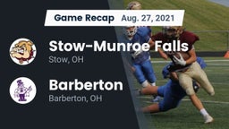 Recap: Stow-Munroe Falls  vs. Barberton  2021