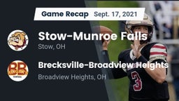 Recap: Stow-Munroe Falls  vs. Brecksville-Broadview Heights  2021
