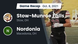 Recap: Stow-Munroe Falls  vs. Nordonia  2021