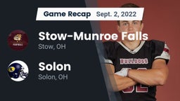 Recap: Stow-Munroe Falls  vs. Solon  2022