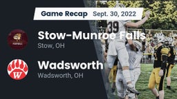 Recap: Stow-Munroe Falls  vs. Wadsworth  2022