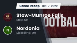 Recap: Stow-Munroe Falls  vs. Nordonia  2022