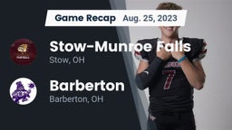 Recap: Stow-Munroe Falls  vs. Barberton  2023