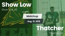 Matchup: Show Low vs. Thatcher  2018