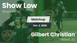 Matchup: Show Low vs. Gilbert Christian  2020