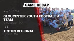 Recap: Gloucester Youth Football A Team  vs. Triton Regional  2016