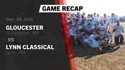 Recap: Gloucester  vs. Lynn Classical  2016
