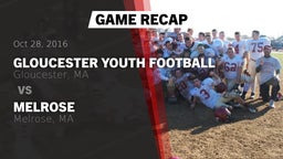 Recap: Gloucester Youth Football  vs. Melrose  2016