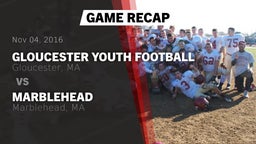 Recap: Gloucester Youth Football  vs. Marblehead  2016