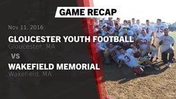 Recap: Gloucester Youth Football  vs. Wakefield Memorial  2016