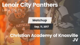Matchup: Lenoir City Panthers vs. Christian Academy of Knoxville  JV 2017