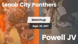 Matchup: Lenoir City Panthers vs. Powell  JV 2017