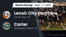 Recap: Lenoir City Panthers vs. Carter  2020