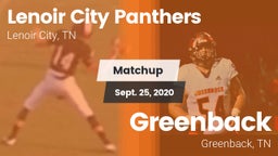 Matchup: Lenoir City Panthers vs. Greenback  2020