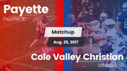 Matchup: Payette vs. Cole Valley Christian  2017