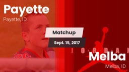 Matchup: Payette vs. Melba  2017