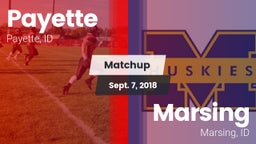 Matchup: Payette vs. Marsing  2018