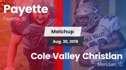 Matchup: Payette vs. Cole Valley Christian  2019