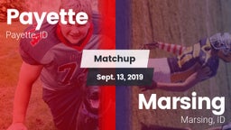 Matchup: Payette vs. Marsing  2019