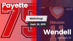 Matchup: Payette vs. Wendell  2019