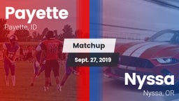 Matchup: Payette vs. Nyssa  2019