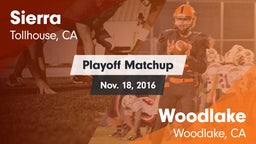 Matchup: Sierra vs. Woodlake  2016