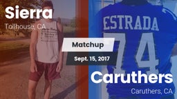 Matchup: Sierra vs. Caruthers  2017