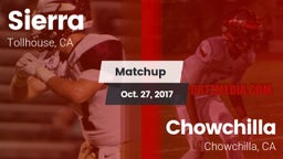 Matchup: Sierra vs. Chowchilla  2017