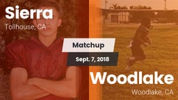 Matchup: Sierra vs. Woodlake  2018