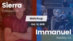 Matchup: Sierra vs. Immanuel  2018