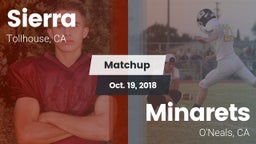 Matchup: Sierra vs. Minarets  2018