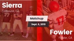 Matchup: Sierra vs. Fowler  2019