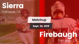 Matchup: Sierra vs. Firebaugh  2019