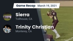 Recap: Sierra  vs. Trinity Christian  2021