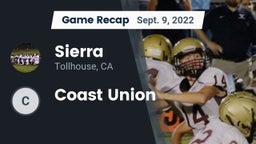 Recap: Sierra  vs. Coast Union 2022