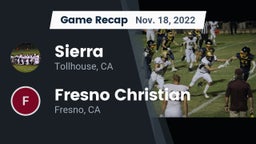 Recap: Sierra  vs. Fresno Christian 2022