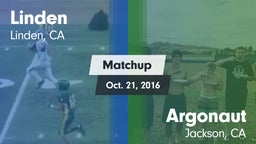 Matchup: Linden vs. Argonaut  2016