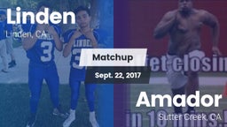 Matchup: Linden vs. Amador  2017