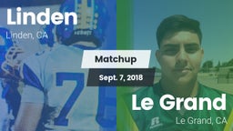 Matchup: Linden vs. Le Grand  2018