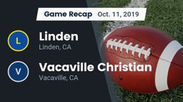 Recap: Linden  vs. Vacaville Christian  2019