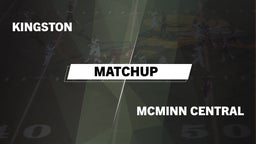 Matchup: Kingston vs. McMinn Central  2016